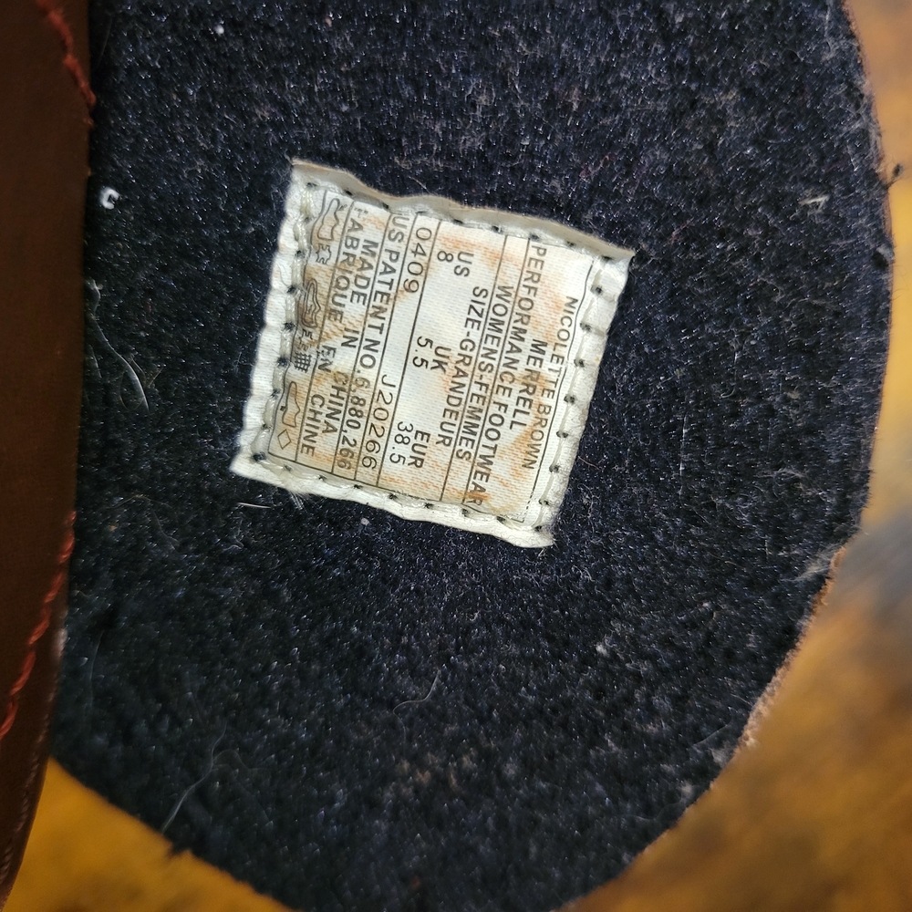 Merrell Tan Leather Lace-Up Boots - Picture 6 of 7